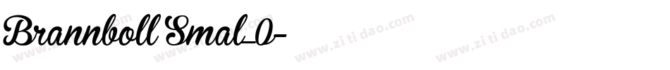 Brannboll Smal_0字体转换